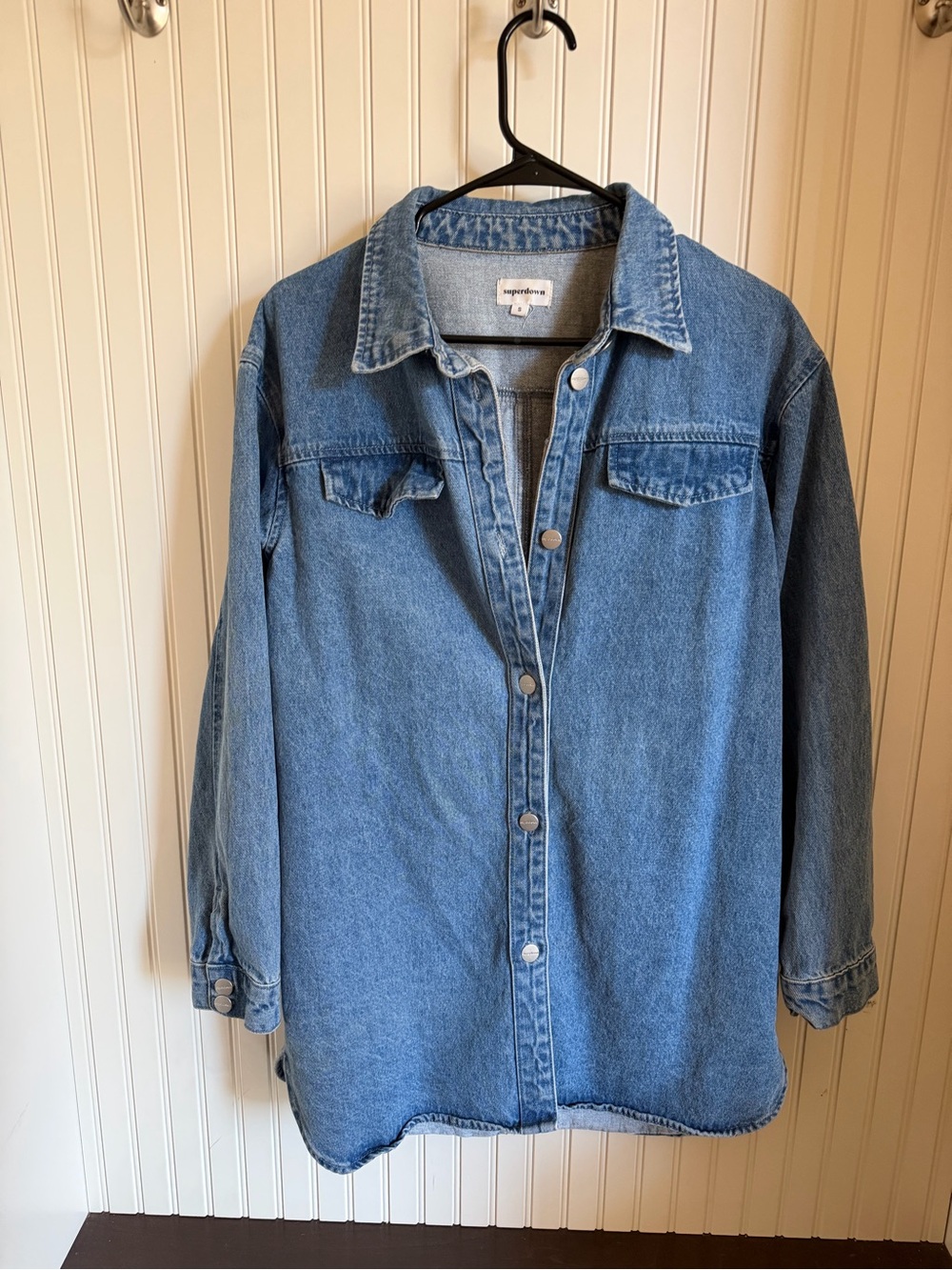 Madewell Medium Blue Denim Shacket